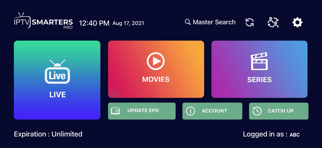 IPTV Smarters Pro no celular Android com Live, filmes e séries